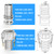 WUWEOT 2 Inch Camlock Fittings C&E, Aluminum Cam and Groove Hose Couplings, Female&Male Camlock x Hose Shank, Quick Hoses Couplings Adapter with Clamps for Easy Connect and Disconnect