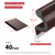 SILIENTWERK 40 Feet Kerf Door Weather Stripping Seal With 8 PCS Corner Seals, Long Reach V-Shaped Strip for Frame Insulation and Soundproofing Large Gaps (Brown)