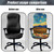 Voxugoniy Office Chair Cover, Sunflower Design Stretchable Computer Chair Cover Waterproof Reusable Backrest Chair Slipcovers Dust-Proof Rotating Chair Protectors for Most Computer Chairs