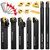 IWONGO 1/2" MWLNR Heavy-Duty Lathe Turning Tool Set (7pcs), Nitrided Anti-Chatter Shank, Optimized for Hardened Steel & Tough Alloys, 6-Edge Economy WNMG Inserts