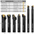 IWONGO 1/2" MWLNR Heavy-Duty Lathe Turning Tool Set (7pcs), Nitrided Anti-Chatter Shank, Optimized for Hardened Steel & Tough Alloys, 6-Edge Economy WNMG Inserts