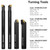 IWONGO 1/2" MWLNR Heavy-Duty Lathe Turning Tool Set (7pcs), Nitrided Anti-Chatter Shank, Optimized for Hardened Steel & Tough Alloys, 6-Edge Economy WNMG Inserts