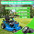 11x4.00-5 Lawn Mower Tires Flat Free Tire and Wheel 2 Pack Universal Fit 11x4-5 Flat Free Tire with Rim, 3.4"-4"-4.5"-5" Centered Hub, 3/4" or 5/8" or 1/2"Bushings