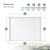 Vent Systems 16 x 12 Inch White ABS Plastic Access Panel for Drywall, Ceiling Panels Access Door, Hole Covering for Walls, Wall Hole Cover Plate Electrical Utility Plumbing Access Panel for Drywall