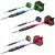 WINSDART Darts Metal Tip Set Professional Steel Tip Darts for Dartboard 12 pcs 22 g with Nonslip Iron Barrel, Aluminum Dart Shafts, Extra Flights, Dart Sharpener, Giftable Dart Case