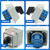 KEYMOO 20A Rotary Changeover Switch with Box, 660V 4 Position 2 Poles 8 Terminals, Blue Universal Selector Switch with Fork Terminals, IP65 (4 Positions 2 Poles - Blue)