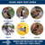 PESTEZE USA Bird Deterrent for Pool Predator Eye Balloon Repellent, 15 Inch Hanging Inflatable Balloons for Ducks, Pigeons, Gulls, Boats, Docks, Yard; Patio Bird Control 2 Pack for Outdoor Use Patios