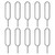 Stainless Steel Sim Card Tray Pin Eject Removal Tool Needle Opener 10 Pack for Smartphones,Mifi, Wireless Hotspot,4G&5G Sim Card Routers.