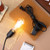 Hanging Pendant Light Cord -16Ft Light Bulb Socket with Cord E26/E27 Plug in Light Socket, Extension Hanging Lantern with On/Off Switch (Black)