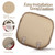 IRIWOOL Genuine Sheepskin Auto Seat Pad,Soft Wool Seat Cover Breathable and Sweat-Wicking Comfort Warm Universal Fit (Front seat Cushion 2pcs & Rear seat Cushion 1pc, Khaki)