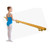 Ballet Barre Single Bar 4 FT Long 2.0” Diameter Gold, Kids and Adults | Open Bracket Wall Mounted Fixed Height Wooden Ballet Barre | Home/Studio Ballet Bar, Dance Bar, Stretch Bar, Dancing/Stretching