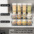 HZBL-LP 3-Tier Pull Down Spice Rack Organizer for Inside Cabinet Pantry Expandable Display Riser Shelf Kitchen Seasoning Shelf(27.5cm/10.8in)