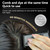 MLSMILE Hair Color Stick,Safe Convenient Waterproof and Sweat-Proof Comb Hair Dye Cream,Black Portable Hair Colouring,2-in-1 Color Correction Stick with Comb to Cover Gray and White Hair