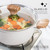 Country Kitchen Non-Stick Cast Aluminum Cookware Set - Durable Kitchen Cookware for Everyday Cooking, Speckled Cream, 8 Pc.