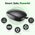 EKZ Sonic Fruit & Vegetable Cleaning Brush, Up to 8,000 Vibrations/Min, Electric Potato Scrubber, USB‑C Rechargeable, Waterproof, 3 Modes, Food-Grade Bristles for Safe & Efficient Produce Washing