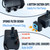 Automatic Small Sump Pump with Water Sensor, 8 FT Lift 74 GPH with 6 FT Tubing, 115/230V Mini HVAC Condensate Removal Pump with Float Switch for Dehumidifier, Air Conditioner, Hydroponic, Auto On Off