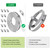 Hose Clamps, DIY 28 FT Metal Strap + 12 Fasteners, Hose Clamps Stainless Steel, Large Adjustable Hose Clamp Pipe Clamp for Pipe Automotive Mechanical Applications