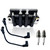 Replaces# 583740 18-5170 Dual Plug Wire Ignition Coil Compatible with Johnson Evinrude Engines 2hp - 175hp 1987-2001with 2PCS Marine Spark Plug Wire &2PCS Spark Plug QINLANAP