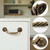 KH866 4.5'' C-C Center Drawer Pulls, 4 Pack Antique Bronze Bail Drop Swing Handles for Dresser Cabinet Knob, Vintage Style Brass Handle 114 mm (4.5 Inch) Center to Center Furniture Pulls