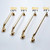 700Brass 14-Inch Grab Bar for Hotel/Motel/Home Shower Safety, Solid Brass, Polished Gold, Heavy-Duty Construction Armrest, Bathroom Bathtub Handrail