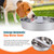 KHEARPSL Automatic Dog Water Bowl Dispenser Large Breed Outdoor Stainless Steel Pet Waterer with Float Valve Auto Fill Dog Waterer for Large Dogs Cats Chicken Livestock