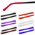 6Pair Silicone Anti-Slip Eyeglass End Tips Ear Sock Eyeglass Arms Replacement Silicone Temple Tips Sleeves for Glasses Anti-Slip Ear Sock Stretchy Tube
