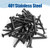 ANCHOREASE #8×1″ Sheet Metal Screws 250Pcs, 410 Stainless Steel Black Self Drilling Screws, Flat Head Phillips Fast Self Tapping Screws
