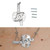 Garage Door Lock Kit with Spring Latch （Including All Hardware） Garage Door Lock Set Fits 1-3/8" Through 2" Thick Doors(Random Keyed) for Single/Double max Width to 18ft