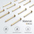 XAOHOME Pegboard Hooks, 24pcs Exclusive Brass Pegs Fittings for Peg Board, More Choice to DIY