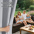 RYB HOME Outdoor Curtains Waterproof - Sun Blocking Curtains Privacy Shades for Garage Patio Door Window Porch Pergola Outdoor Shower, W 100 inches x L 84 inches, 1 Panel, Light Grey