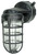 Woods L1707SVBLK Wall Mount Light in Hammered Black Finish Sturdy Die Cast Aluminum Cage; 100 Watt Incandescent; Industrial Design; Suitable for Indoor and Outdoor Use