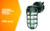 Woods L1707SVBLK Wall Mount Light in Hammered Black Finish Sturdy Die Cast Aluminum Cage; 100 Watt Incandescent; Industrial Design; Suitable for Indoor and Outdoor Use