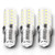 E14 European Base LED Bulb 4W Equivalent 40W Daylight White 6000K 450lm AC100V-265V T6 C7 E14 Candelabra Bulb for Turkish Persian Mosaic Lamp Pendant Refrigerator Bulb Wall Sconces,Non-Dimmable,3 Pack