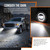 DRFG LED Fog Light with DRL Compatible for 2003-2006 GMC Sierra 1500 2500HD 3500HD Heavy Duty Pickup Bumper Fog Lights Lamps