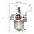 Vkinman Carb Carburetor Replacement for Yamaha Golf Cart Drive G16 G17 G18 4-Cycle Gas Car 1996 1997 1998 1999 2000 JN6-13567-00 JN3-14101-00 JN6-14101-10 JN6-14101-14 17557 17555 Carb