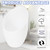 PATIKIL 1.65" Hole 5.35" High Plastic Lampshade, 5 Pcs Horseshoe Floor Lamp Light Covers Replacement Lamp Shade Cover for Floor Table Lamp Multi-Head Stand Up Lamp Light, White