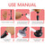 KnowU Nail Practice Hand with Suction Cup Stand, Mannequin Hand for Acrylic Nails, Professional Manicure Tool, DIY Nail Art Accessories, Flesh Tone