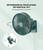 LEMOISTAR 10 Inch Wall Mounted Fan with Remote Control, 90° Oscillating, 4 Speeds, 4 Timer, Adjustable Tilt, 70 Inch Cord, Quiet, for Bedroom Garage RV Office Home Patio-Green