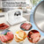Meat Slicer for Home, 150W Foldable Deli Meat Slicer with 6.7'' Blade, Child Lock Protect Electric Food Slicer, Adjustable Thickness Portable Food Cutter Machine for Meat Deli Bread (White)