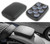 JMTBNO Black Universal Motorcycle Pillion Passenger Pad Seat Leather Pillion Pad Seat 8 Suction Cups Motorcycle Rear Passenger Seat Compatible with Harley Sportster Bobber Chopper Custom Bike