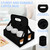 BOHEMIABY 6-Cup Drink Carrier, Portable Beverage Caddy with Handle - Reusable Foldable Holder for Coffee, Wine, Cans - Securely Carries Hot & Cold Drinks for Delivery, Takeout, Travel (Black)
