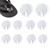 5Pairs Non-Slip Clear Silicone Thong Sandal Toe Protectors with Grain Surface Toe Cushions Gel Toe Separators Toe Guards Cushions Sandal Flip-Flop Toe Protectors