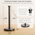 Paper Towel Holder Countertop, Heavy Weighted Black Marble Paper Towels Holder for Kitchen Counter, Modern Standing Papertowel Roll Holders(Matte Black Stainless Steel Bar, Black Natural Marble Base)