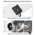 RVMARINEPAT Wired Toggle Switch 12V 30A Heavy Duty Waterproof Toggle Switch SPST ON/Off 2 Pin Latching Rocker Switch with 2ft Wire for Marine, RV, Automotive, Boat Electrical Systems