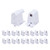 JOMITOP 10 Pairs Tombstone Base Holder Socket Connector with T8 Single Pin FA8 8ft LED Bulb Light Replacement Fluorescent Plunger …