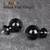 JRZOO Black Curtain Rods for Windows 72 to 144 Inch, 1'' Heavy Duty Adjustable Drapery Rod with Unique Crystal Ball Finials, Modern Decorative Curtain Rod,Size; 30-144''