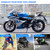 WDG Motorcycle Seat Cushion Pad 3D Honeycomb High Elasticity Gel Material Comfortable Breathable Shock Absorption for Long Rides Seat Cushion Motorcycle Accessories-Black