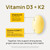 Selerb Vitamin D3 K2 with Virgin Coconut Oil -Vitamin D3 10000 IU + K2 MK-7 200 mcg Vitamin Supplement for Bone, Immune and Heart Support Easy to Swallow 120 Softgels