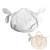MEYAGO Handmade Bag Insert Organizer for Drawstring Mesh Bucket Bag Inner Insert Organizer Multi-Functional Net Bags Inner Bag (L)