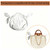 MEYAGO Handmade Bag Insert Organizer for Drawstring Mesh Bucket Bag Inner Insert Organizer Multi-Functional Net Bags Inner Bag (L)